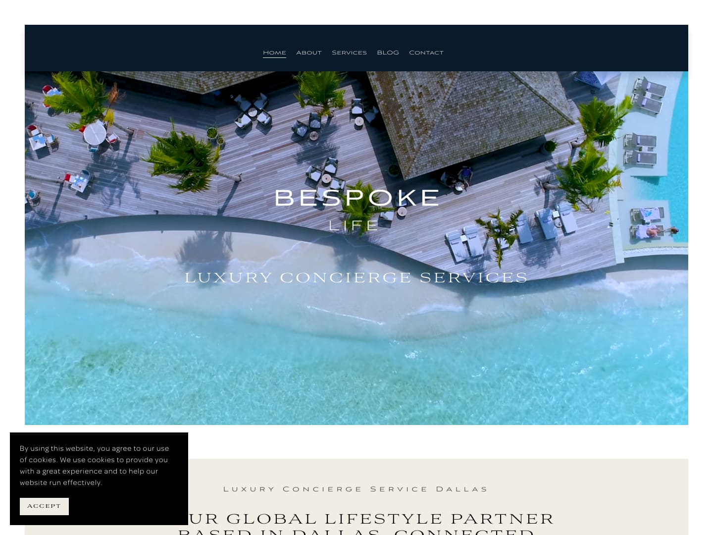 Bespoke Life homepage